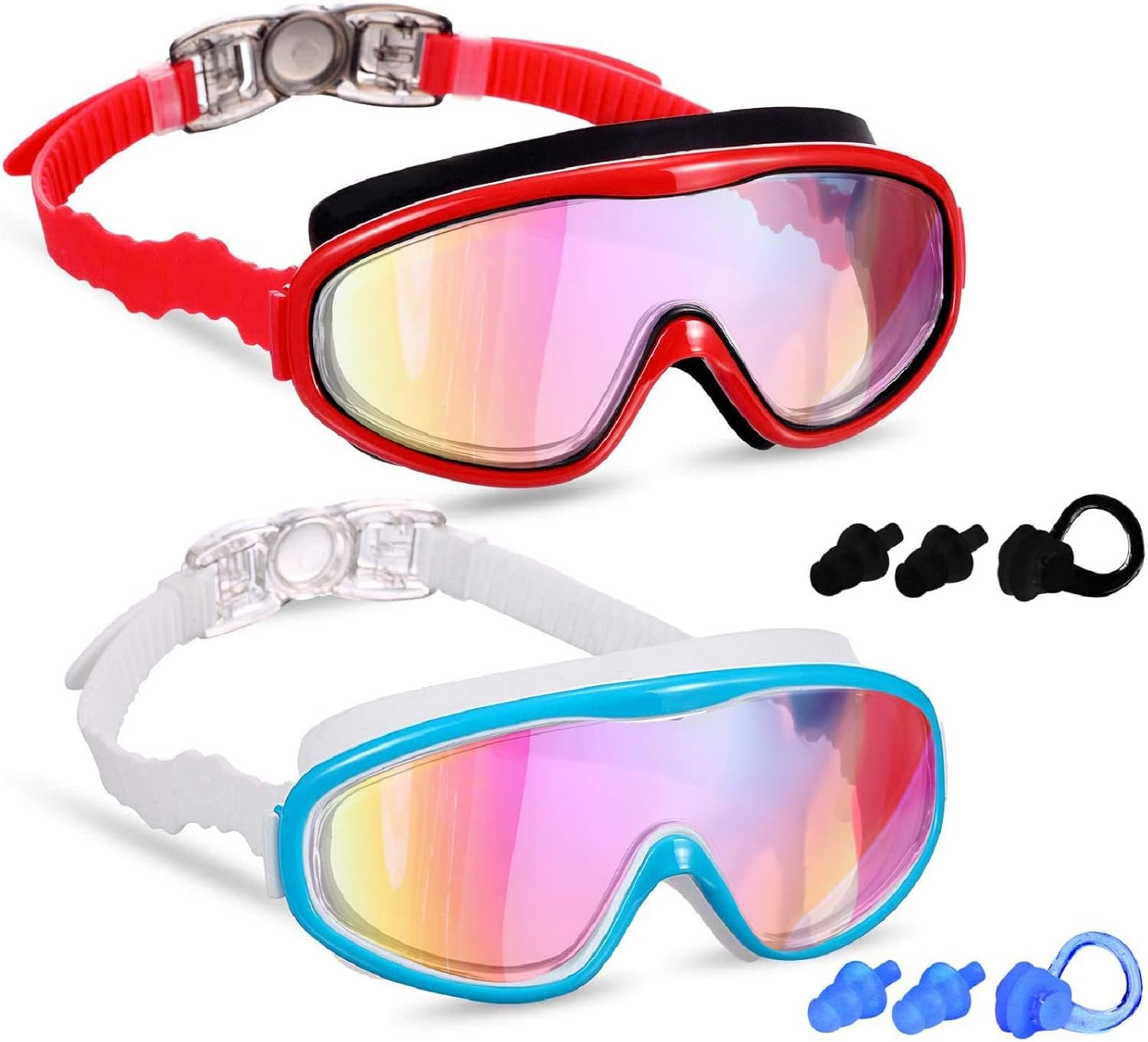 Young4us 2 Pack Kids Swim Goggles, Swimming Glasses for Children from 3 to 15... - Picture 11 of 17