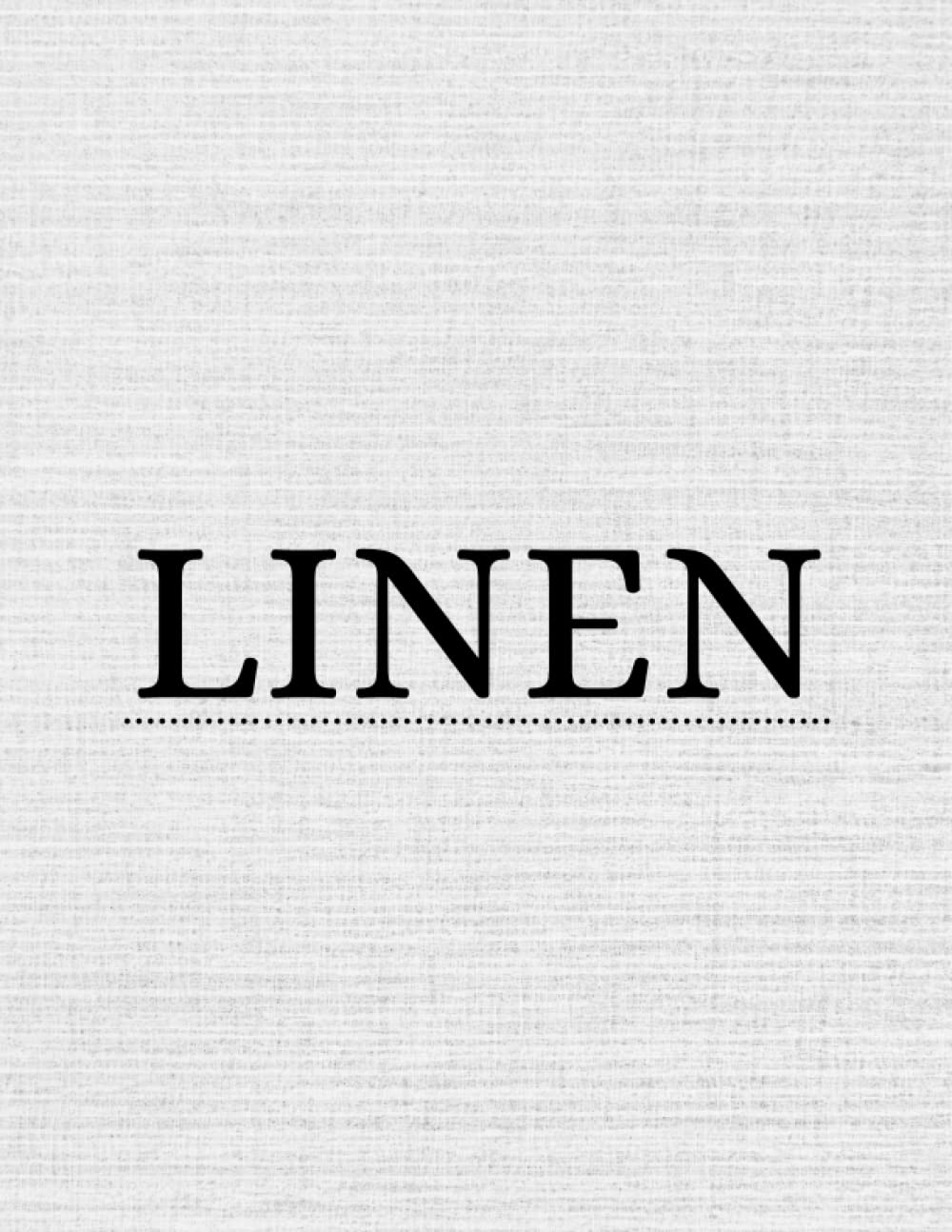 LINEN: a Decorative Book I Perfect for Night Table I Fashion I Customized Interior I with Quotes and Spine
