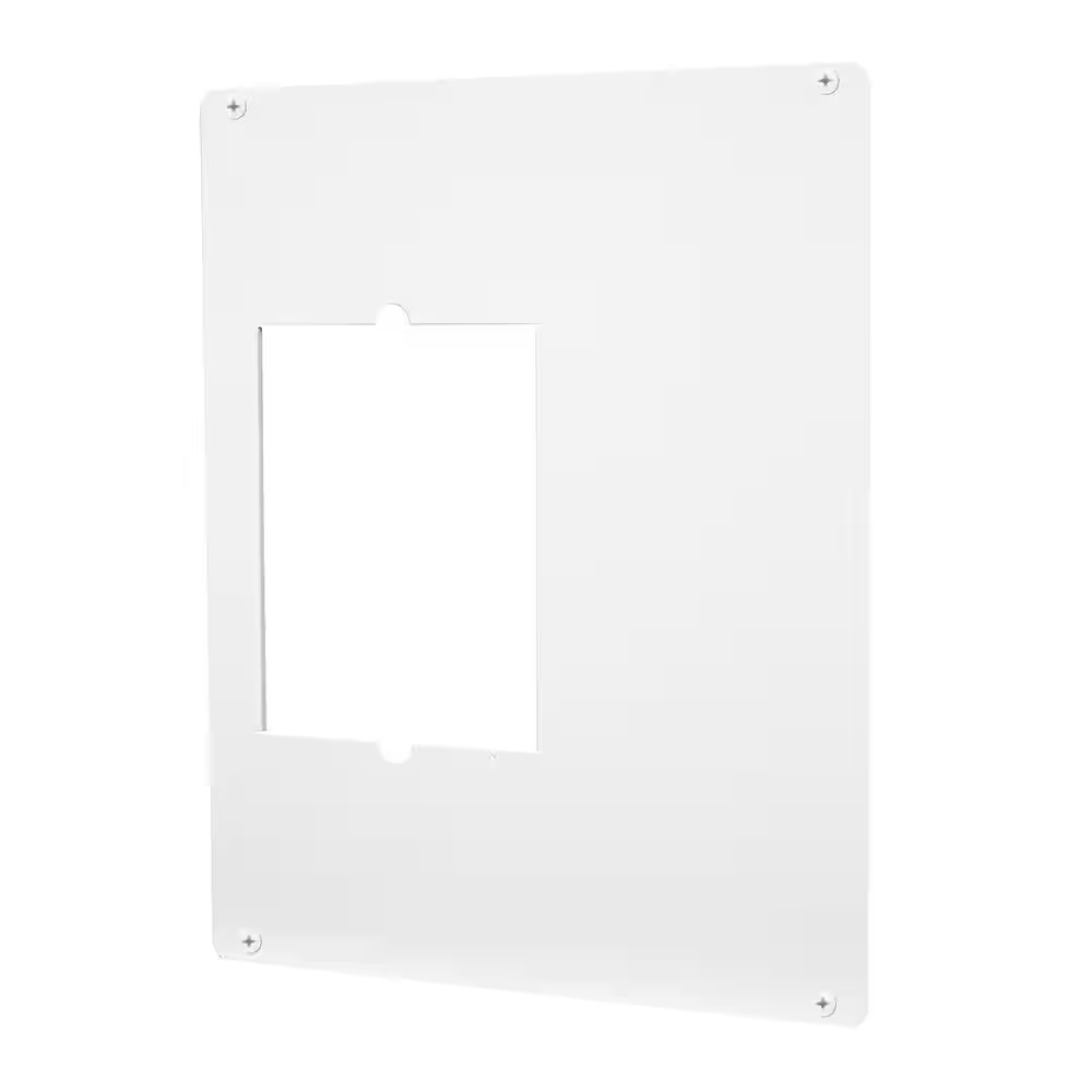 Com-Pak Plus/Max/Bath 18-1/2 In. W X 22 In. H Metal Adapter Plate White