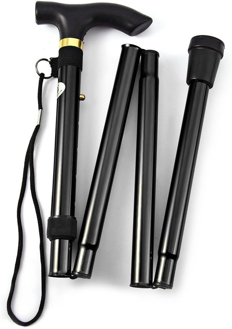 Cane Walking Stick Adjustable Folding Walking Aluminum Collapsible Travel Hiking