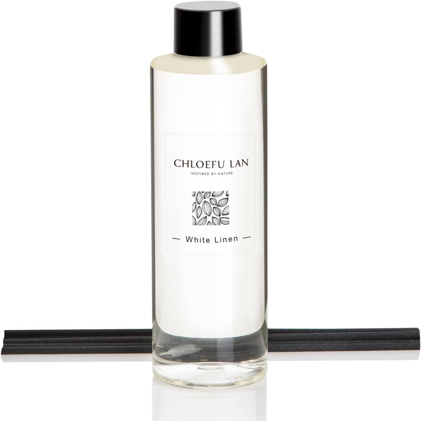 Fresh Linen Reéd Diffuser Refill 200Ml/6.76 Fl Oz, Natural Essential Scented Oil, Best for Aromatherapy, SPA and Home, 0% Alcohol, a Fresh Clean Cotton Scent, Free Set of Sticks