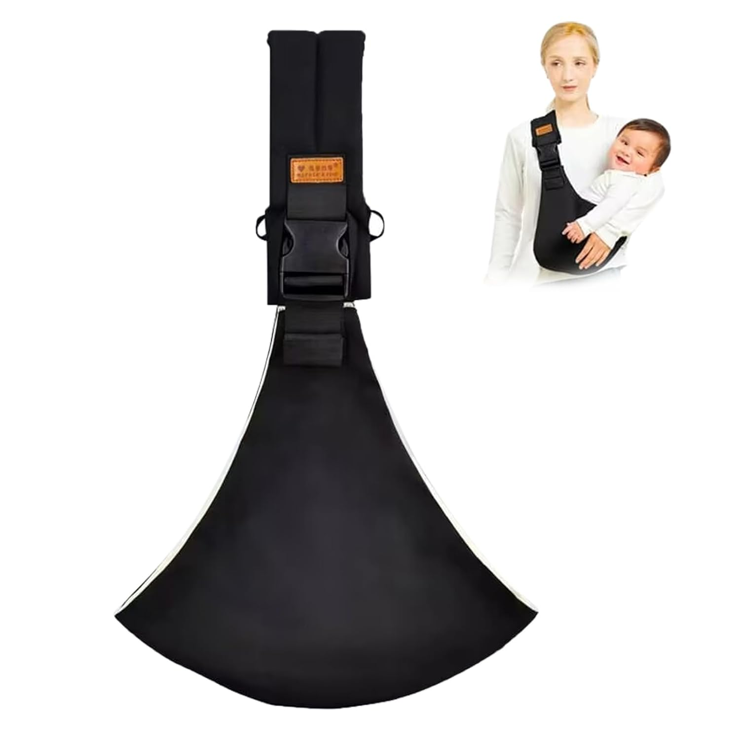 Baby Sling Carrier,Toddler Carrier, 2026 New Baby Carrier Newborn to Toddler,Portable Lightweight Non-Slip Hip Seat Carrier 10-30Lbs(Black)