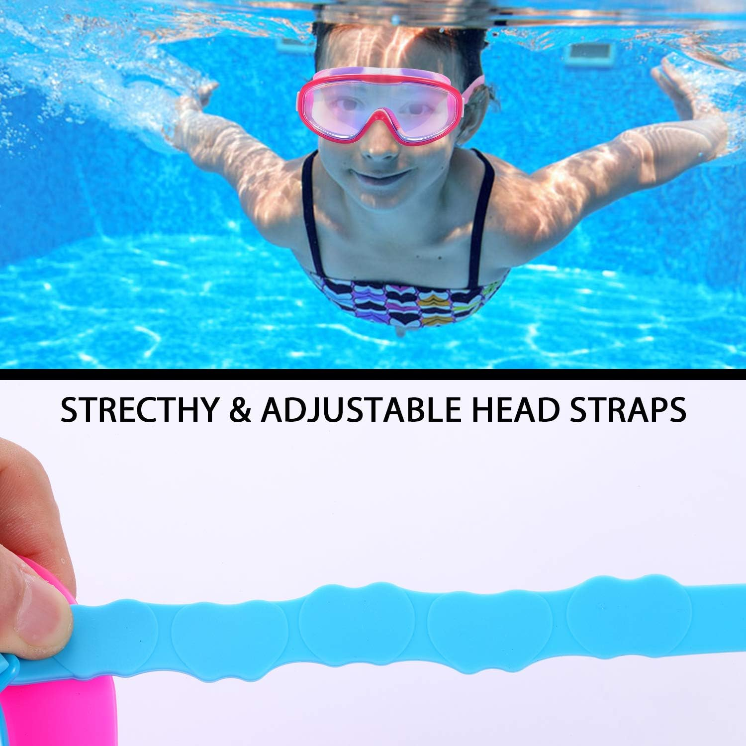 Young4us 2 Pack Kids Swim Goggles, Swimming Glasses for Children from 3 to 15... - Picture 7 of 17