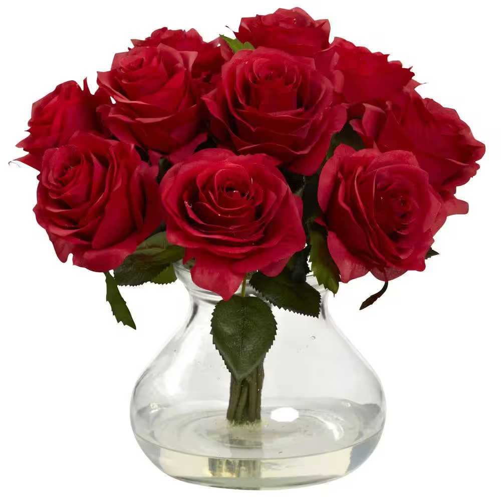 Rose Artificial Arrangement with Vase