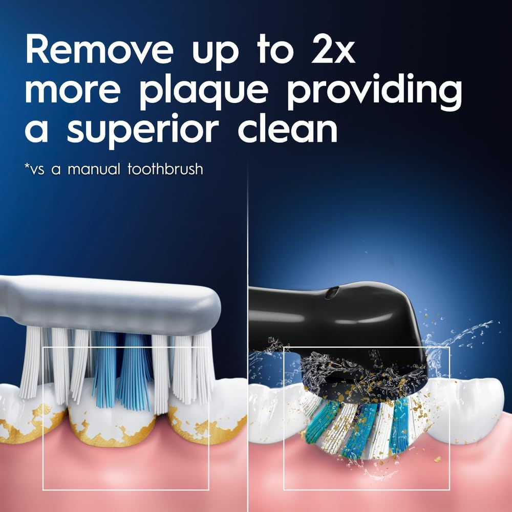 Oral-B Pro 100 Deep Clean Electric Toothbrush, Black - Picture 12 of 17