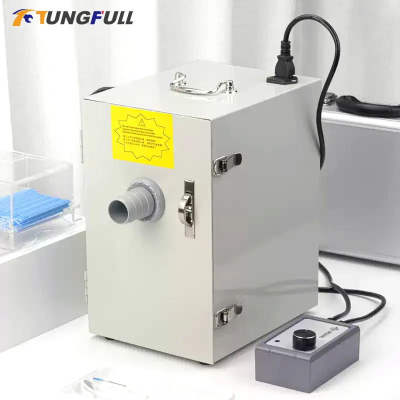 Dental Lab Vacuum Cleaner Single Hole/Dual Control Dust Collector Dental Vacuum Cleaner for Dental Laboratories