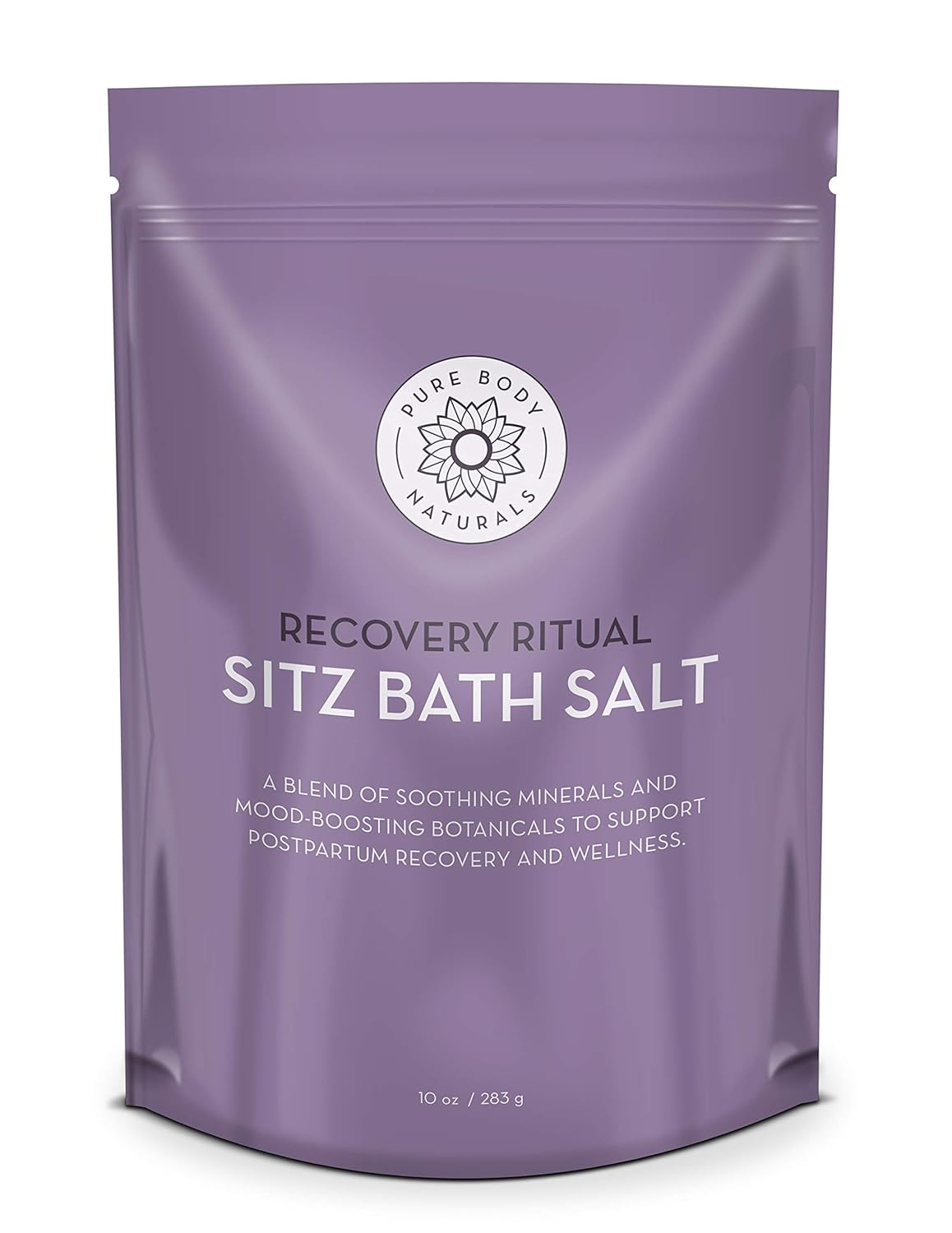 Sitz Bath Salt – Postpartum Care and Hemorrhoid Treatment – Natural Soak for Self Care and Hemmoroid Treatment - Post Partum Essentials, 10 Oz