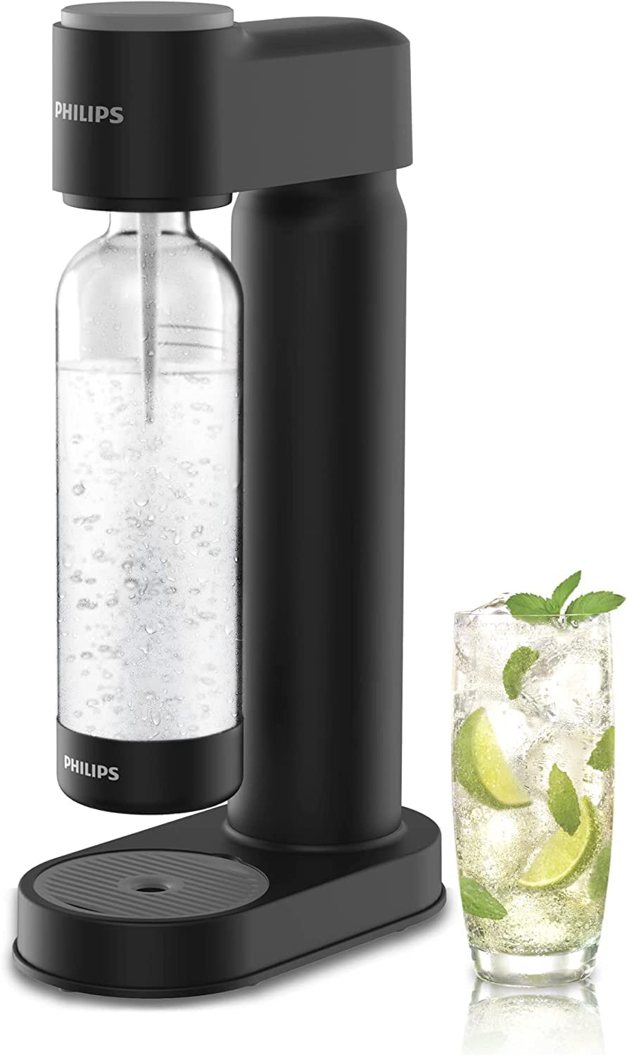 PHILIPS Carbonating Bottles, 1L Twin Pack Reusable PET Sparkling Water Bottle... - Picture 11 of 17