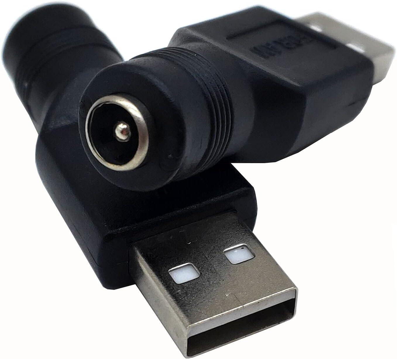 USB to DC Power Adapter, 2PCS USB 2.0 Male to DC 5.5Mm X 2.1Mm Female 5V Connector Power Adapter for USB Device and for Laptop PC