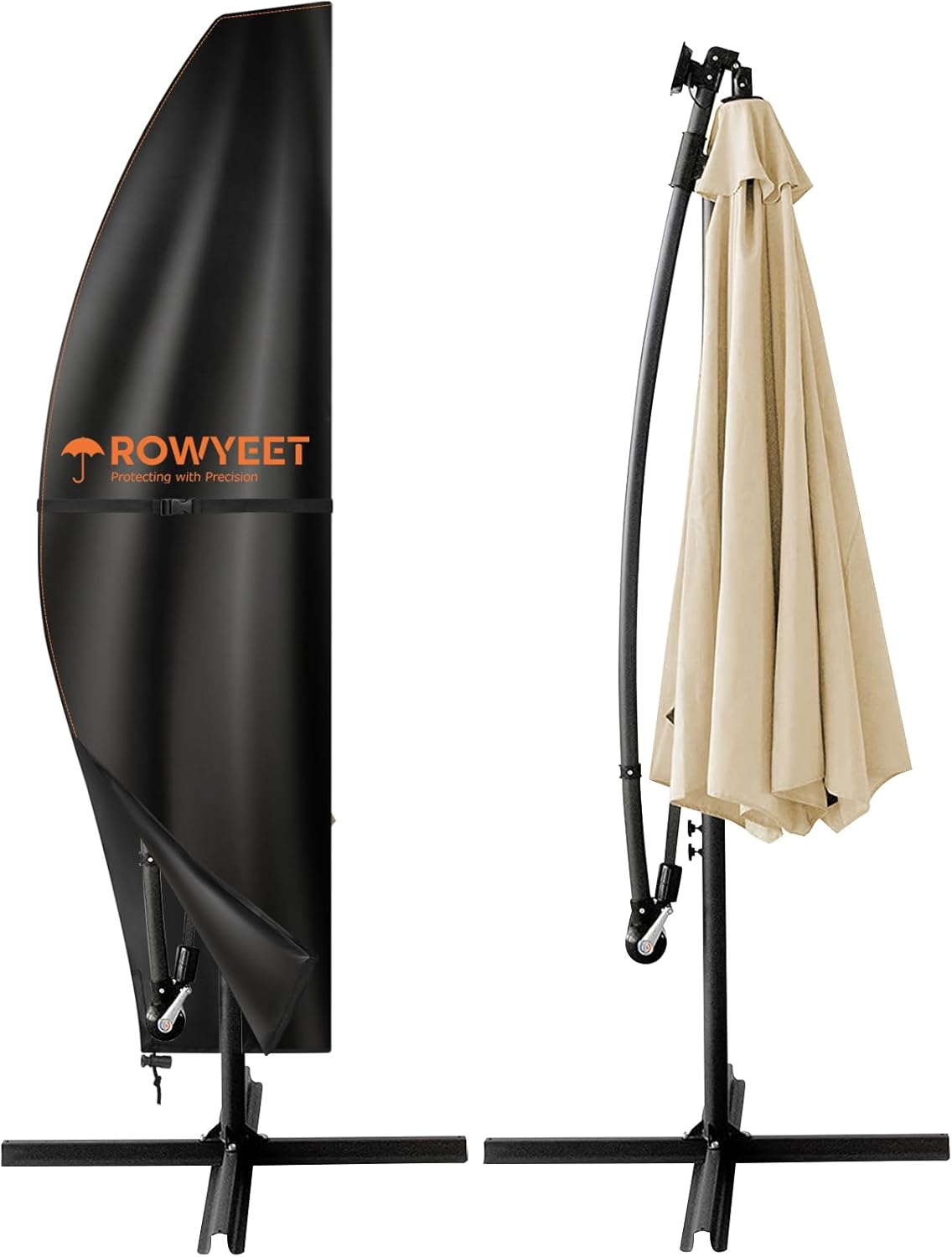 12 ft patio umbrella cover Durable for 9-12ft Cantilever Umbrellas Measuring approximately 12.2 x 9.65 x 2.36 in TACILIP Outdoor, Umbrella Cover Oxford