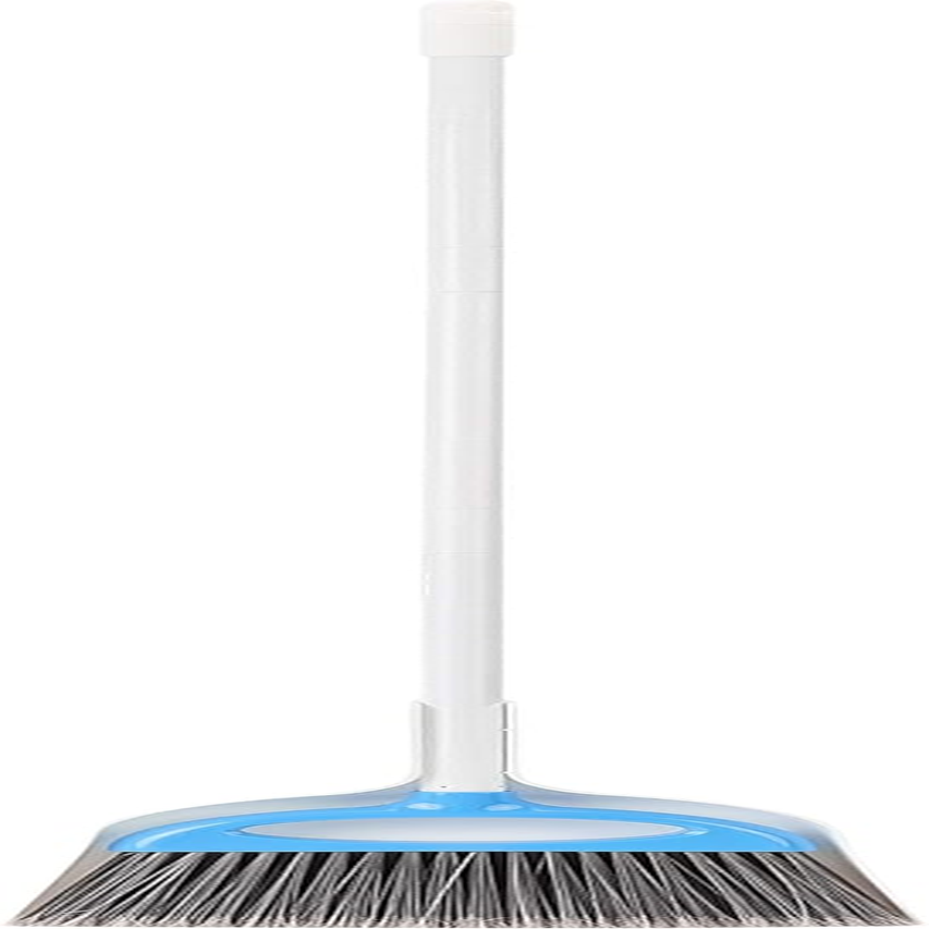 Dustpan Broom Set, Blue and White