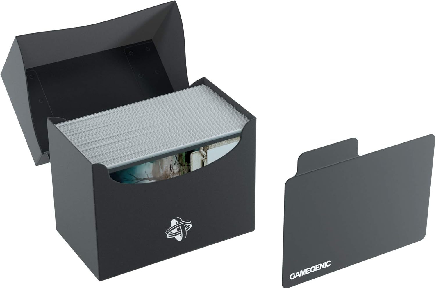 Gamegenic 80 Sleeves Side Holder Deck Box, Black - Picture 7 of 19