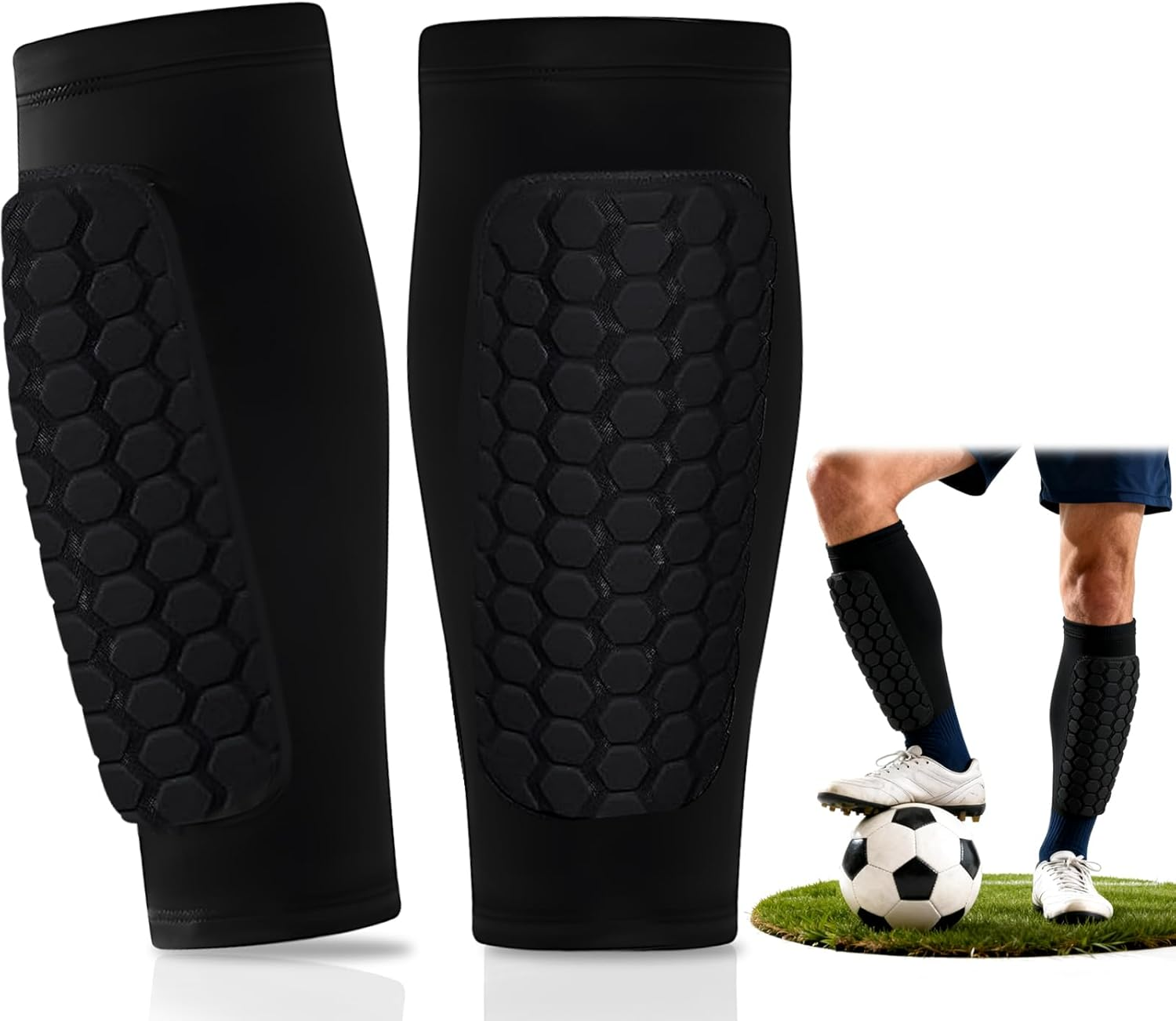 Parastinchi Da Calcio, Parastinchi Sci, Manica Protettiva per Polpacci Antiscivolo