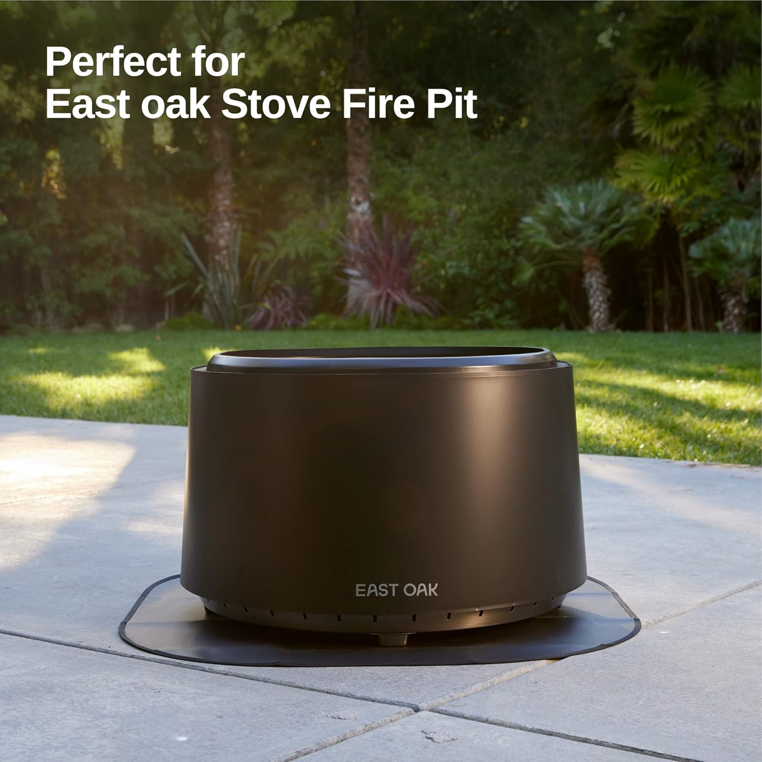 EAST OAK 36'' Fire Pit Mat for Low Smoke Outdoor Firepit Wood Burning Campfir... - Picture 3 of 14