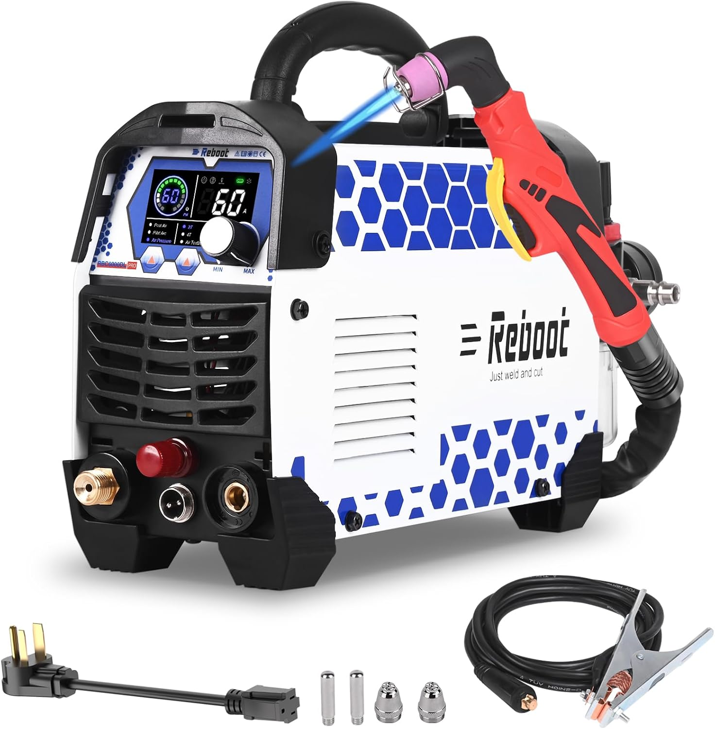 120V 240V Dual Voltage,Digital Smart Screen, Enhanced for Metal/Mesh/Stainless Steel, 1/2'' Clean Cut