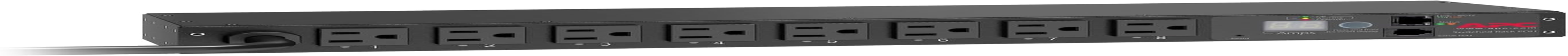 APC Rack Mount PDU, Switched Rack 120V/15A, (8) Outlets, 1U Horizontal Rackmount (AP7900B)