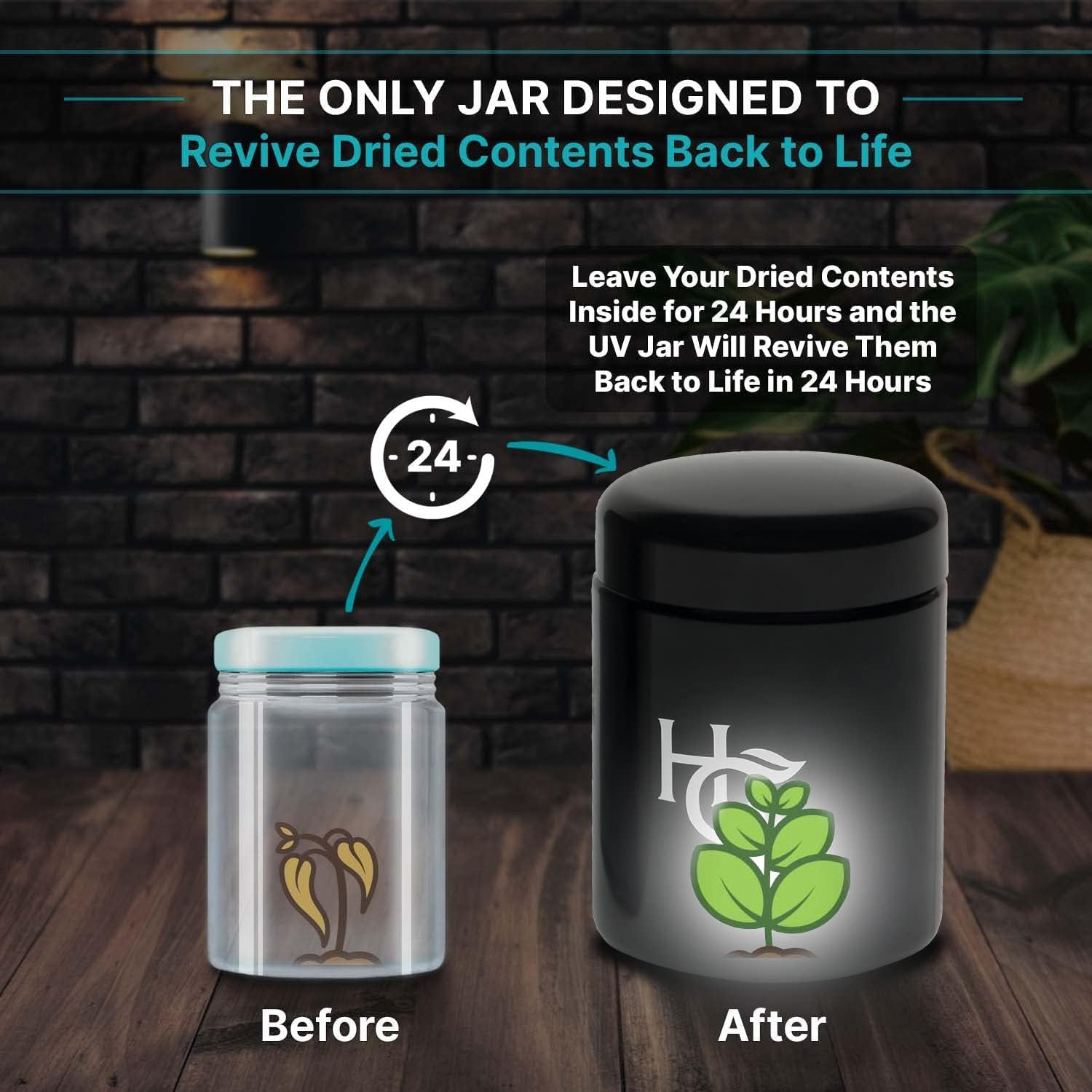 Herb Guard - Half Oz Smell Proof Jar and Airtight Container (250 ml) Comes wi... - Picture 6 of 14