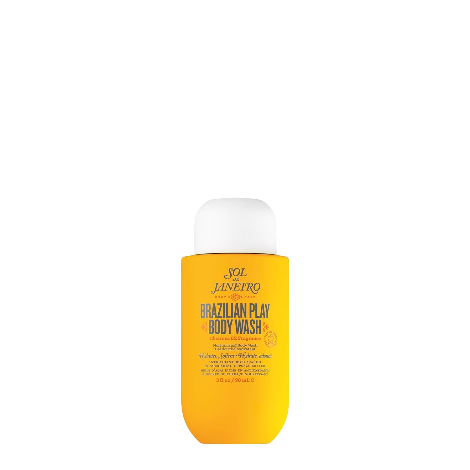 Brazilian Play Body Wash - Moisturizing Shower Gel in Cheirosa 62 Pistachio, Salted Caramel, and Vanilla Scent