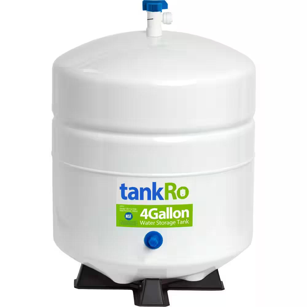 Tankro - RO Water Filtration System Expansion Tank - 4 Gallon - NSF Certified Reverse Osmosis Storage Pressure Tank