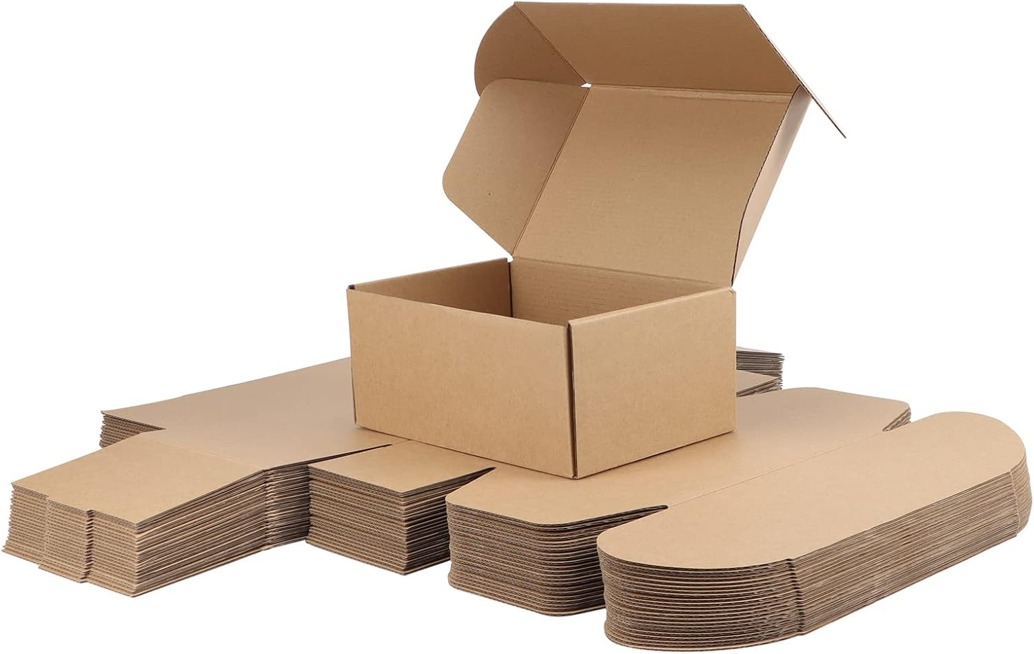 9X6X4 Inch Gift Shipping Boxes Bulk 25 Pack Brown, Tab Lock Tuck Top Mailing Boxes for Packaging Small Business, Small Cardboard Mailer Boxes for Wrapping Present