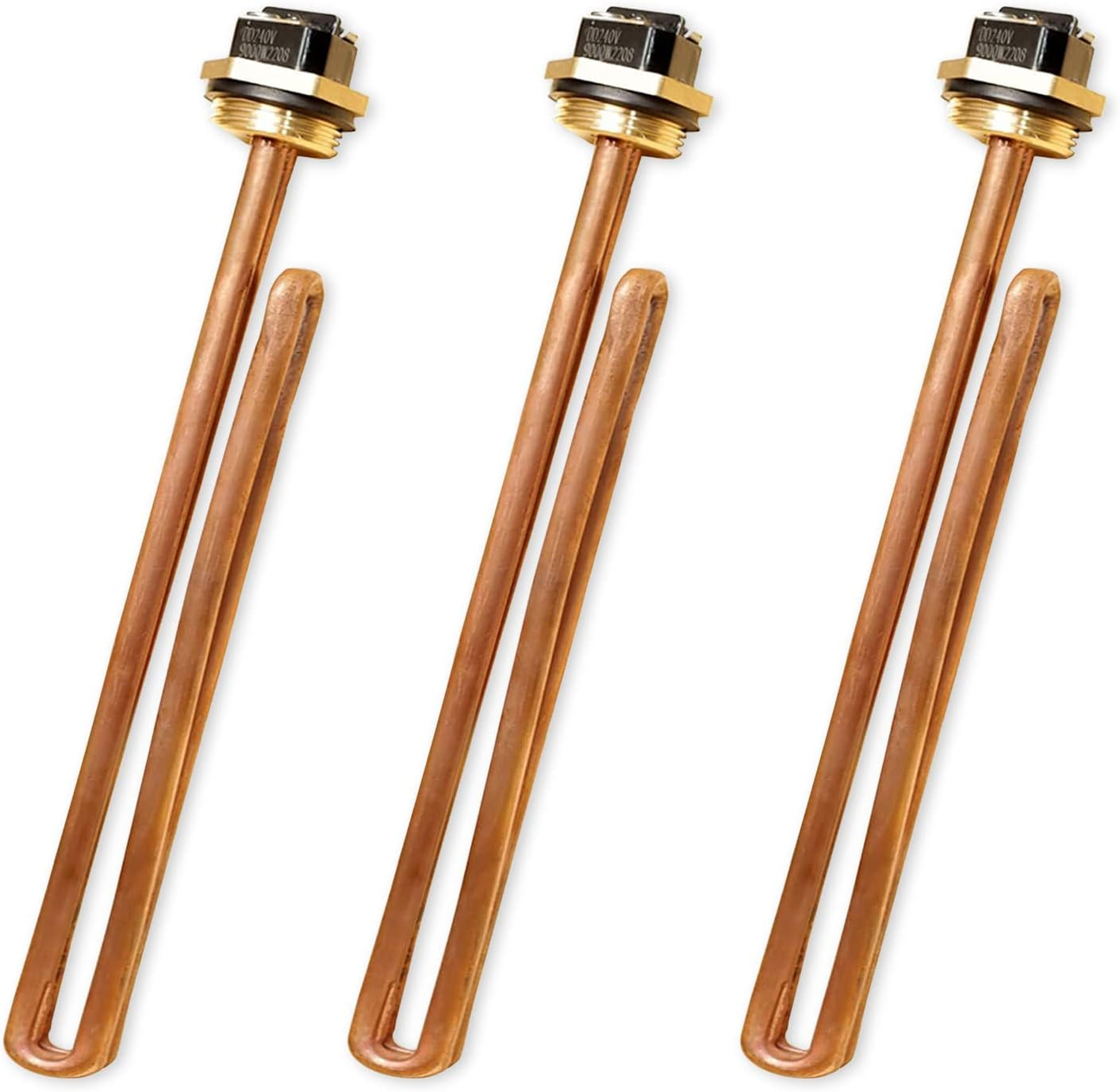 3PCS HE 90240 Water Heater Element Parts Compatible with Ecosmart ECO 18 ECO 24 ECO 27 ECO 36, 9KW 240V Heating Element Replacement for Iheat Rheem