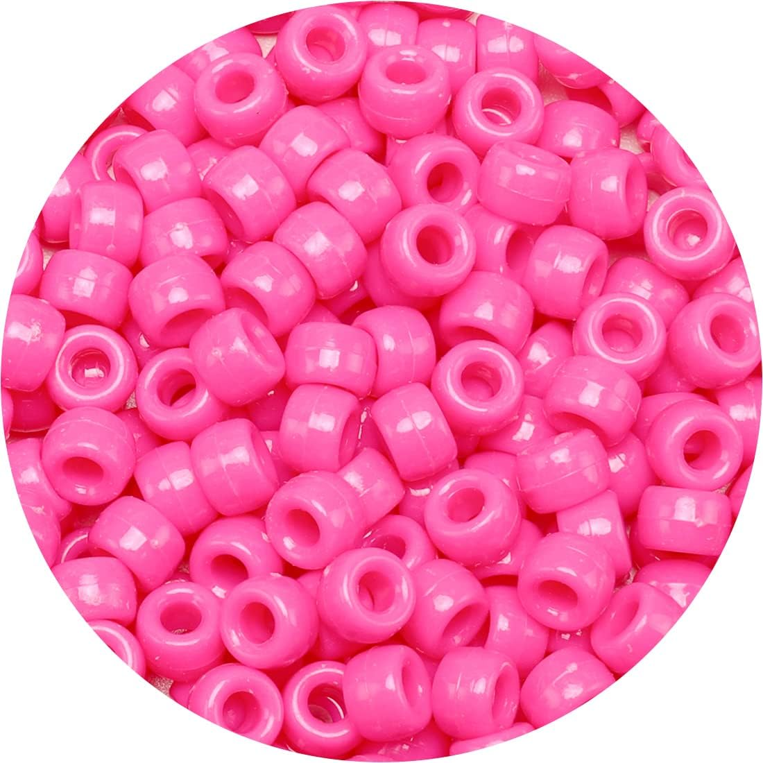 Beads and Bead Assortments (1000 Pony Beads-Pink Solid)…