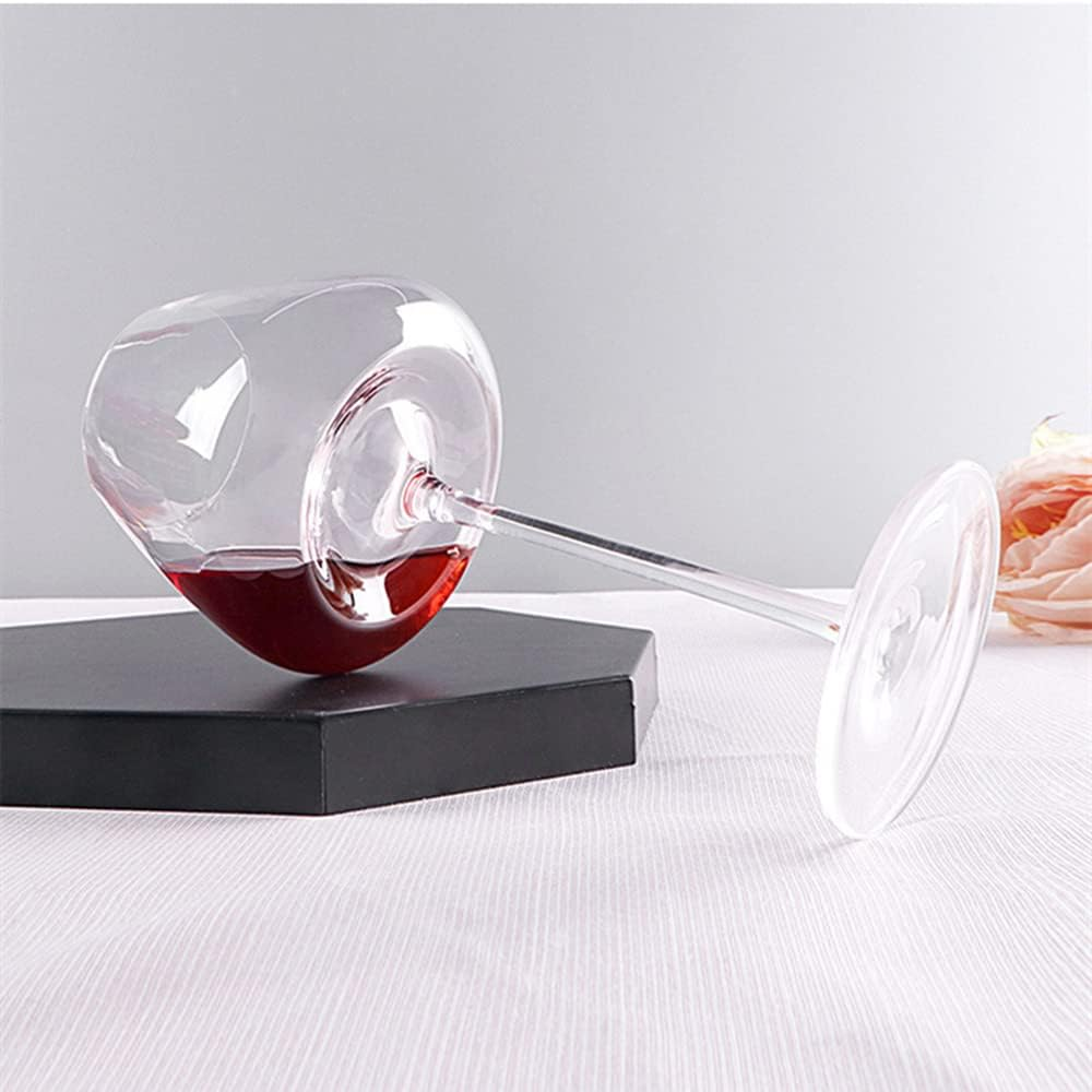 HALAWAKA Lead-Free Crystal Concave Bottom Red Wine Glasses Goblet(2PC) - Blac... - Picture 5 of 16