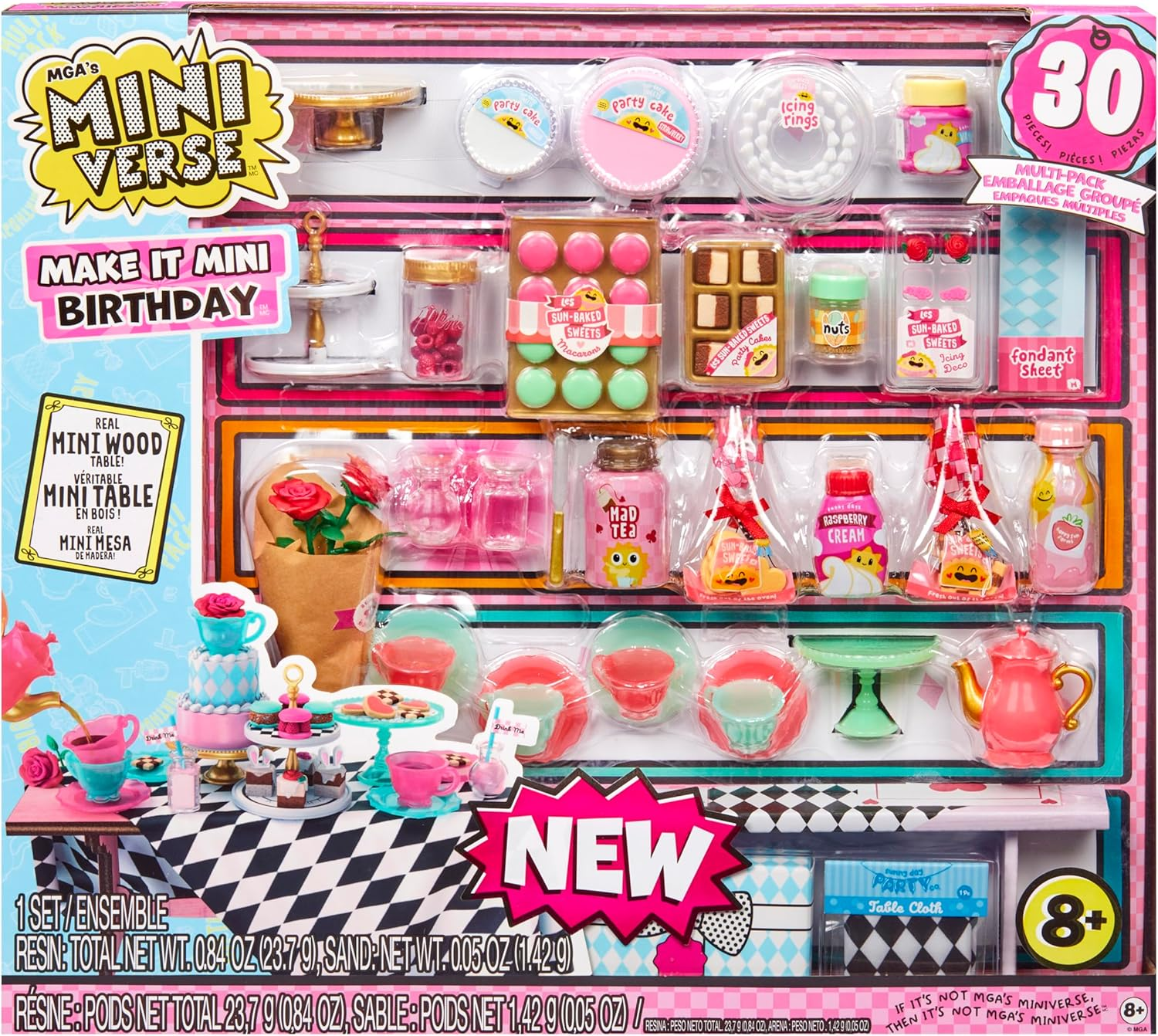 Make It Mini Birthday Multipack - Mini Collectibles, DIY, Crafts, Resin Play, Replica Items, Novelty, Party Favours, Pinata, for Collectors & Kids Ages 8+, NOT Edible