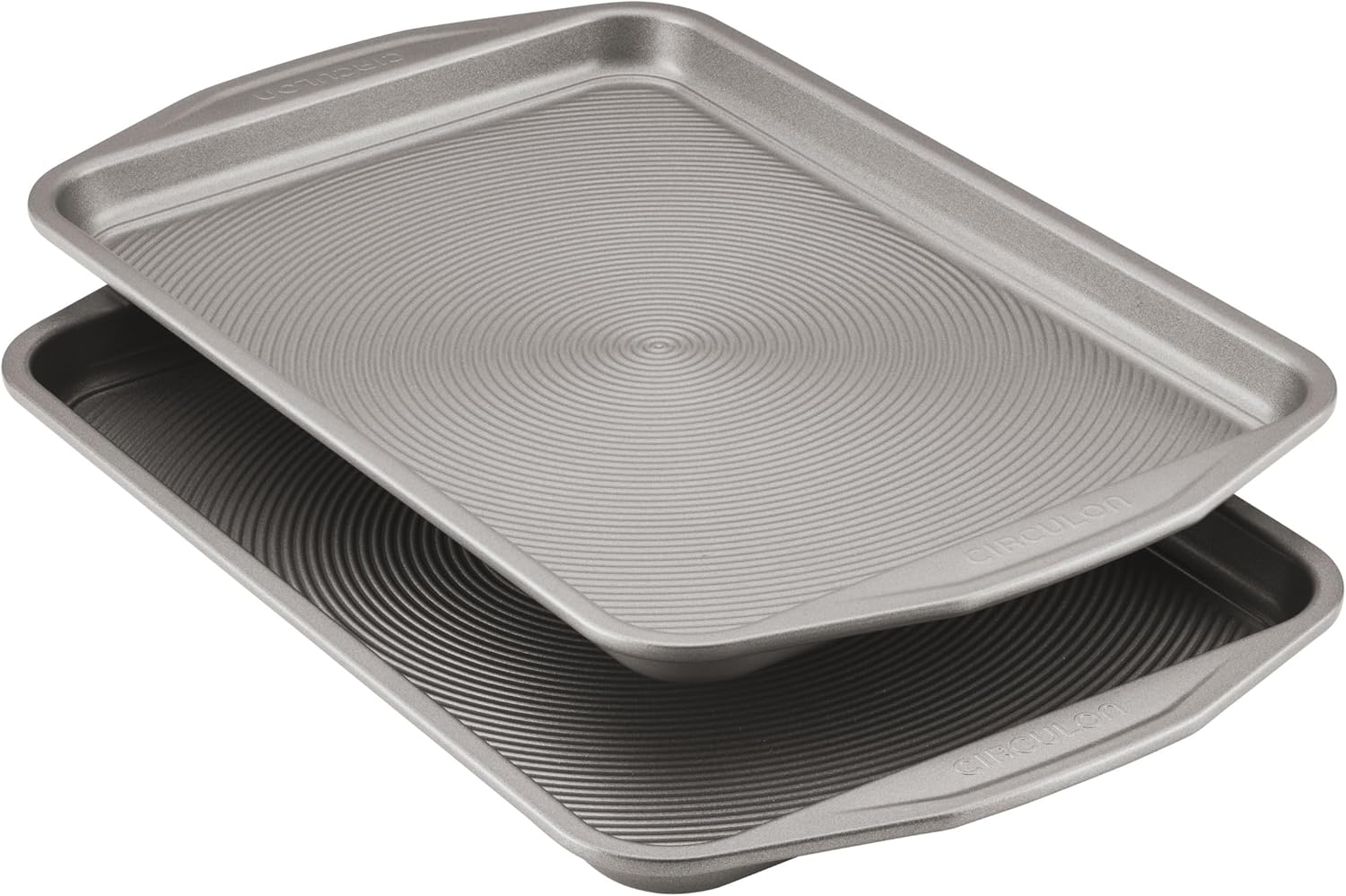 Nonstick Bakeware 2-Piece Baking Sheet, Bakeware Set, Gray