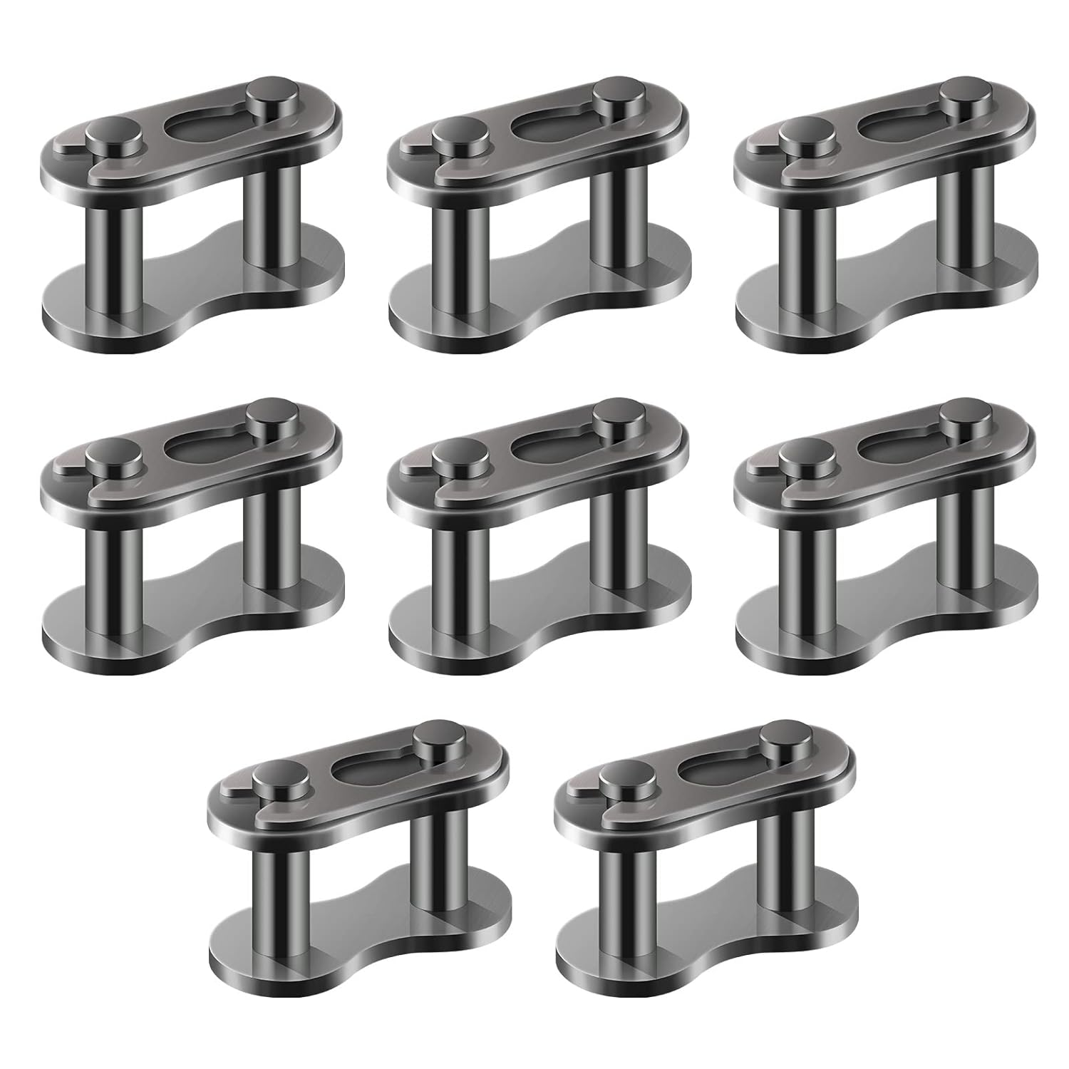 AIEX 8pcs #40 Chain Master Links, Steel Alloy Heavy Duty Roller Chain Connect... - Picture 2 of 13