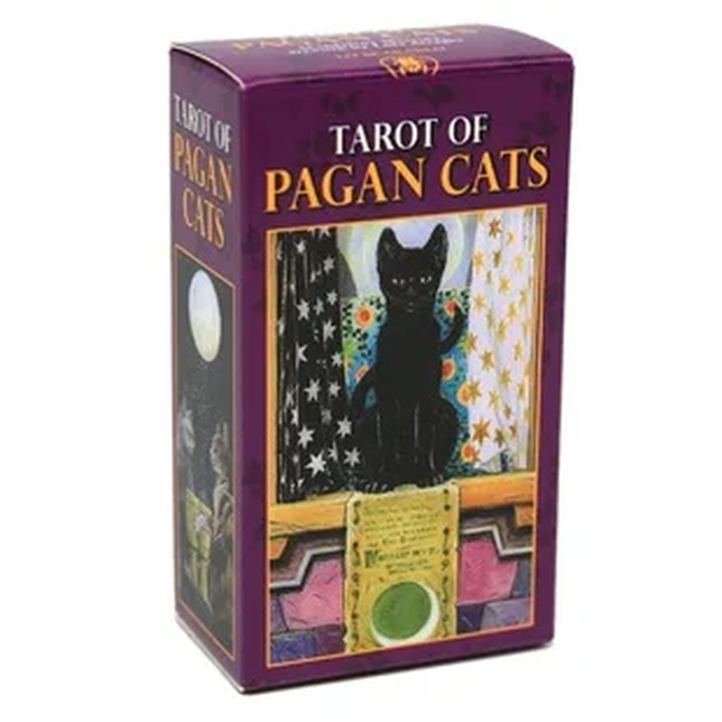 NEW Tarot of Pagan Cats Full English Family Party Board Game Oracle Cards Astrology Divination Fate Card 78 Cards Deck