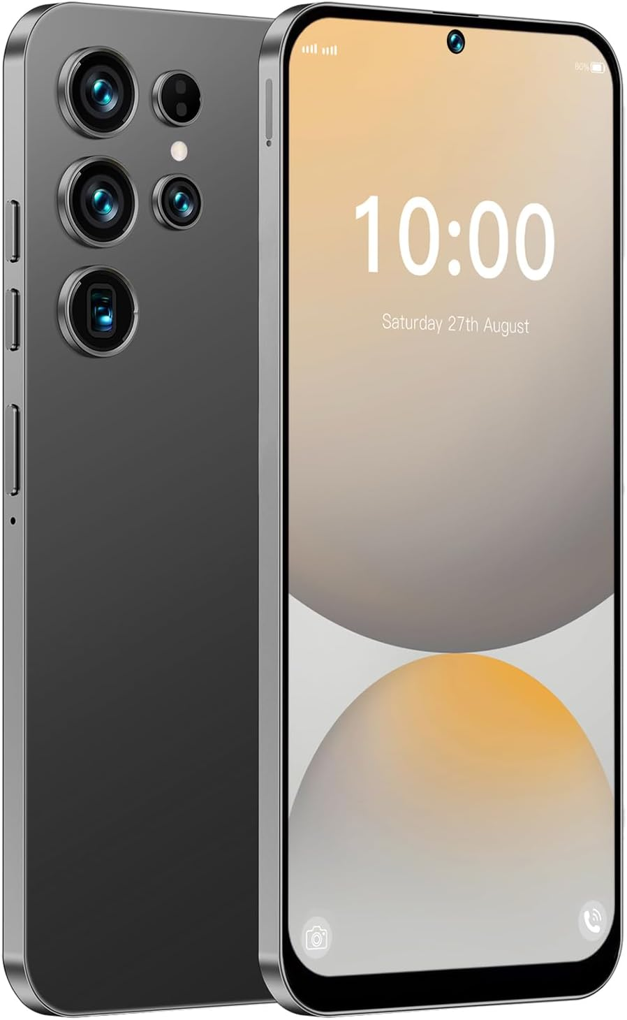 4G Mobile Phone Unlocked, 6.6" HD Screen, 4GB+32GB Expandable to 256Gb,Android 12, 16MP+13MP Camera, Face ID, OTG, Long-Lasting Battery Life, 4G Smartphone (Black)