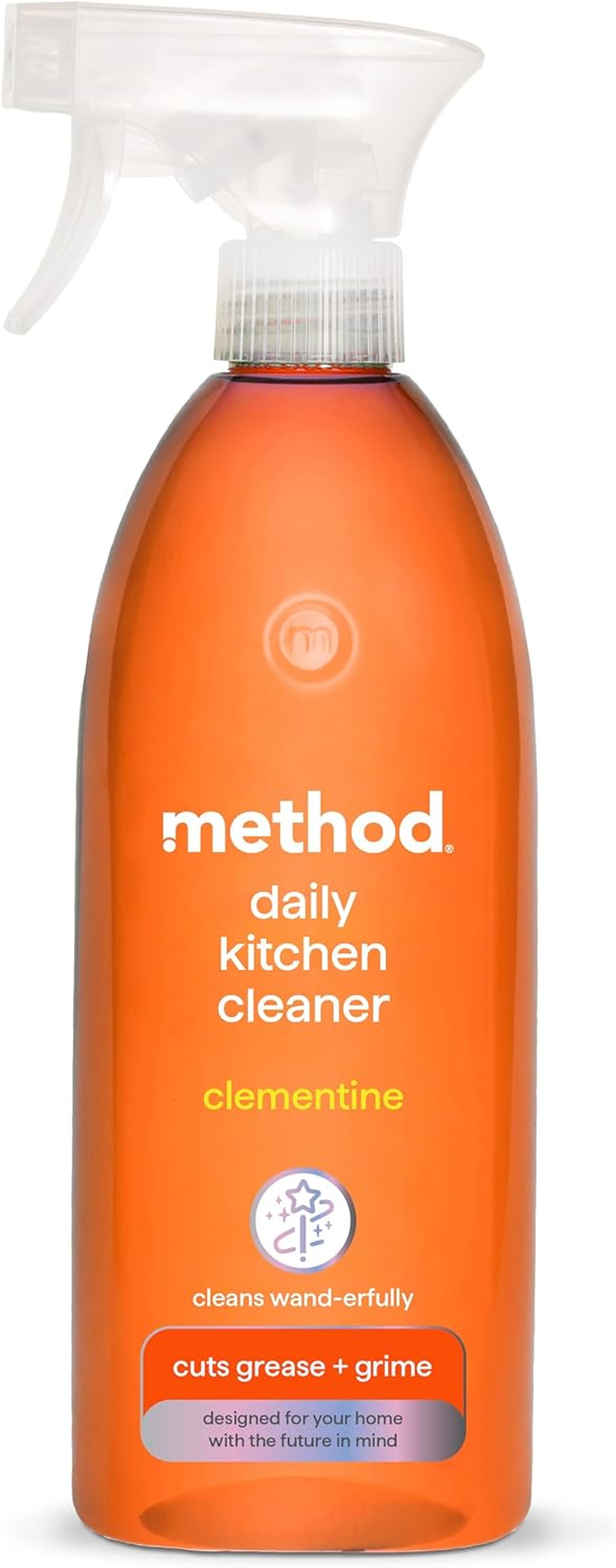 Method Daily Kitchen Cleaner Spray, Clementine, Cuts Grease, 828ml