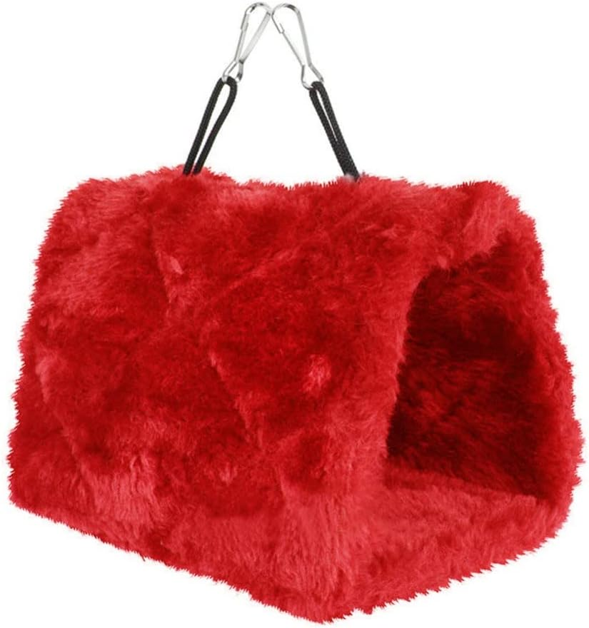 Bird Parrot Hammock Hut Practical Plush Snuggle Hanging Cave Cage Bed Tent La... - Picture 10 of 14