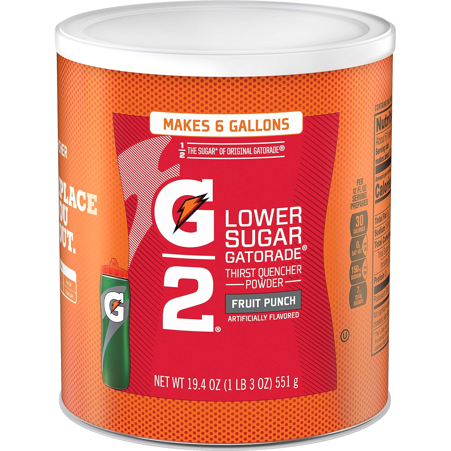 Gatorade Thirst Quencher Powder, G2 Fruit Punch, 19.4 Ounce, Pack of 3