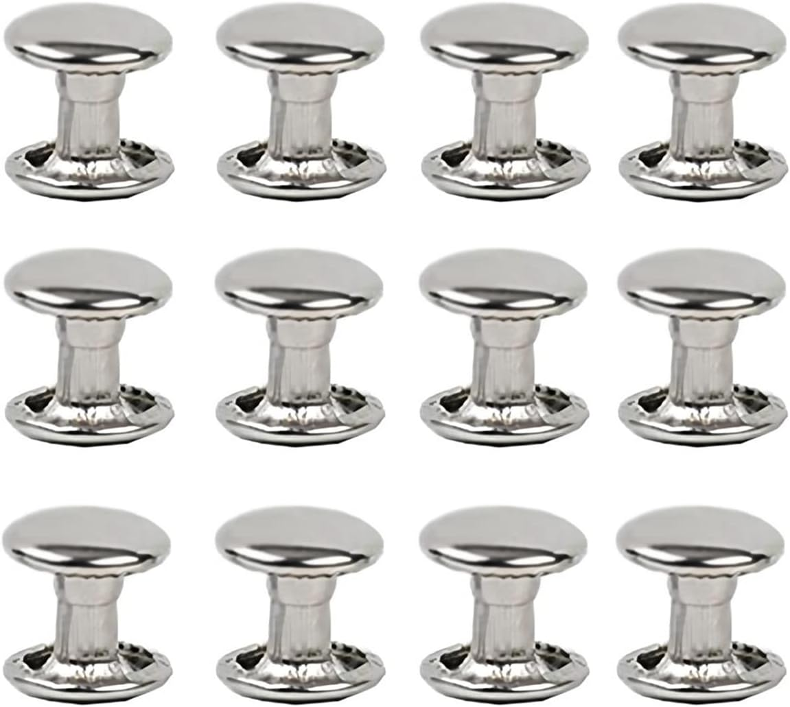 300sets Stainless Steel Leather Rivets Double Cap Rivet Tubular Metal Studs R... - Picture 13 of 22