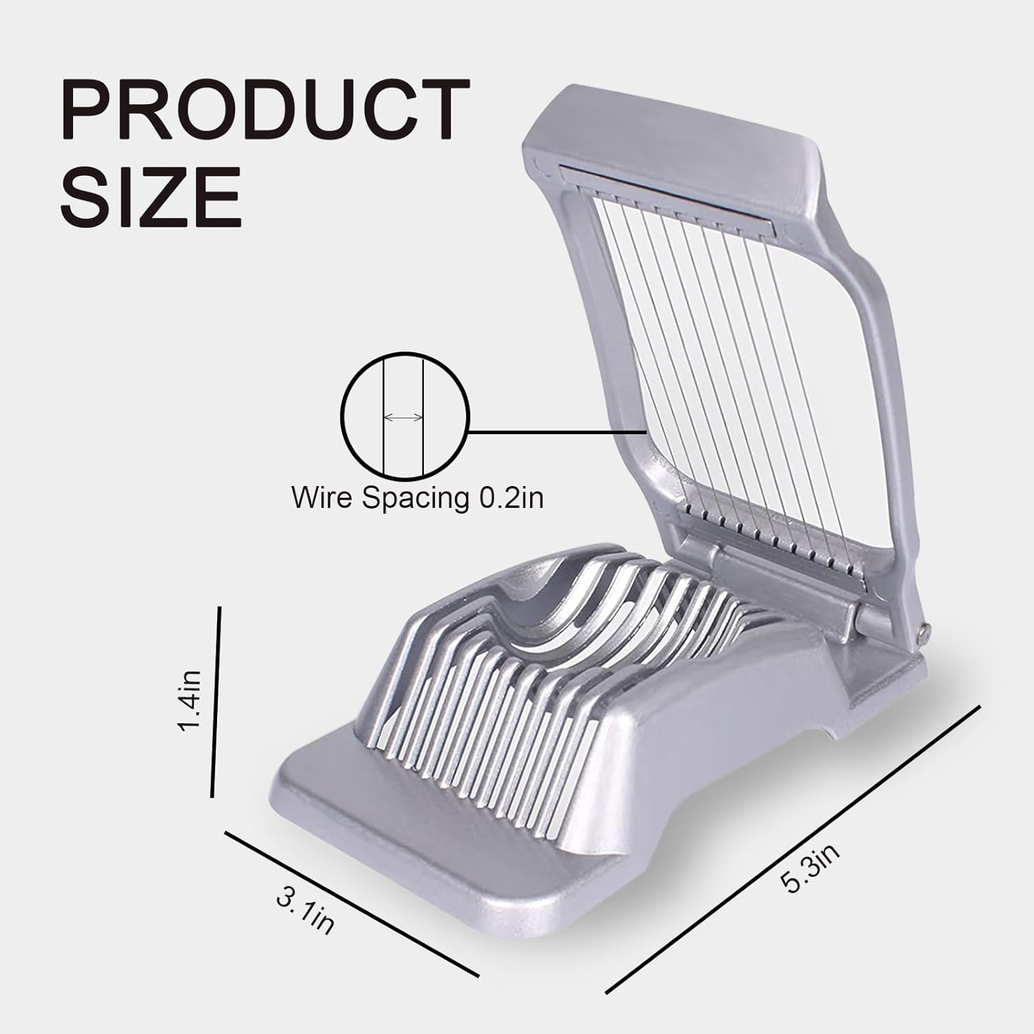 SupMaka egg cutter strawberry slicer - Aluminum Fruit Slicer, Mushroom Stainl... - Picture 8 of 14
