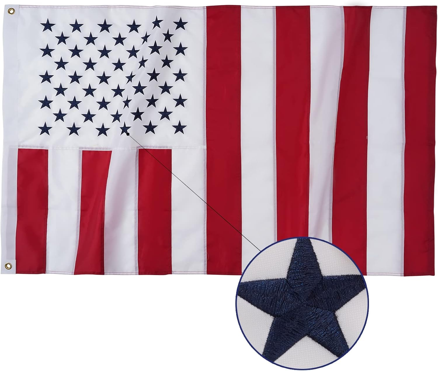 AZCOVER Civil Peace Flag 3X5 Ft, Embroidered Us National Peace
