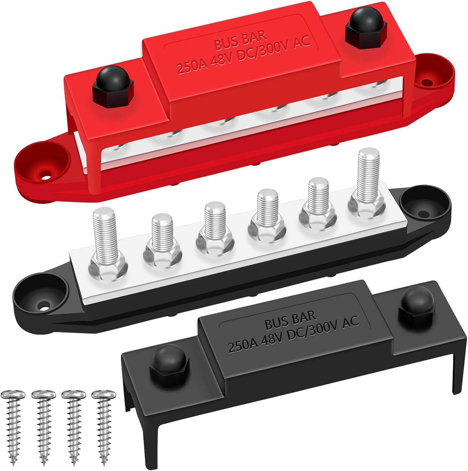 250A 12V Bus Bar Marine, 1/4