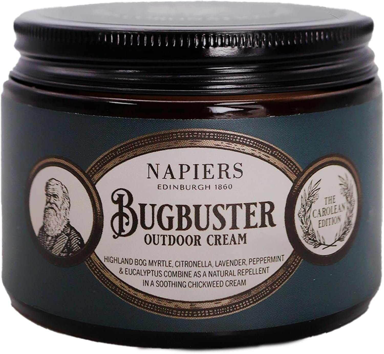 Napiers Bugbuster Outdoor Skin Cream – with Bog Myrtle, Citronella, Chickweed & Essential Oils – Natural Insect Repellent – 100Ml