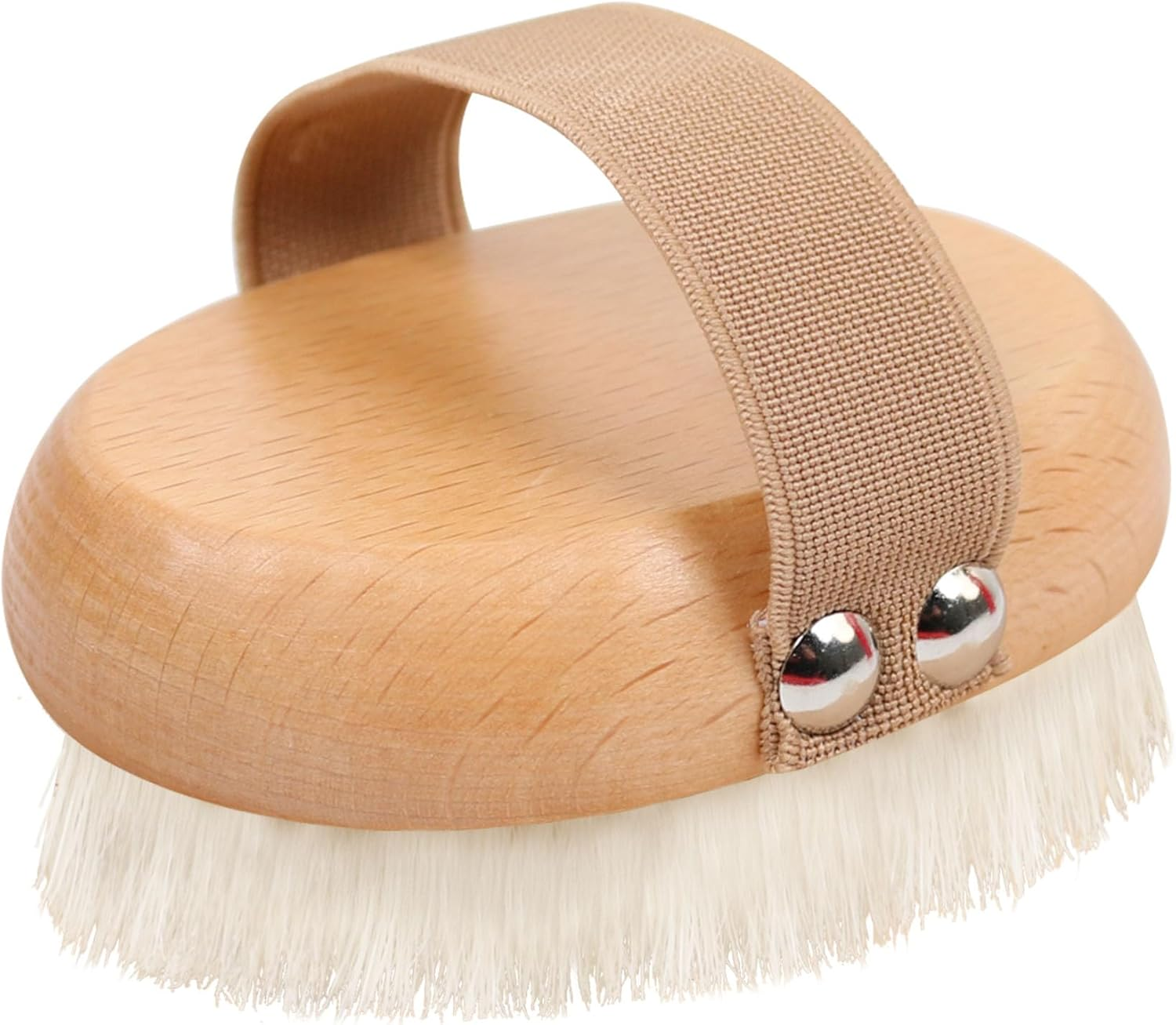 Dry Brushing Body Brush with Soft Nylon Bristles Antiskid Wooden Exfoliator Bath Scrubber for Wet or Dry Exfoliating,Body Scrub Deep Cleanse