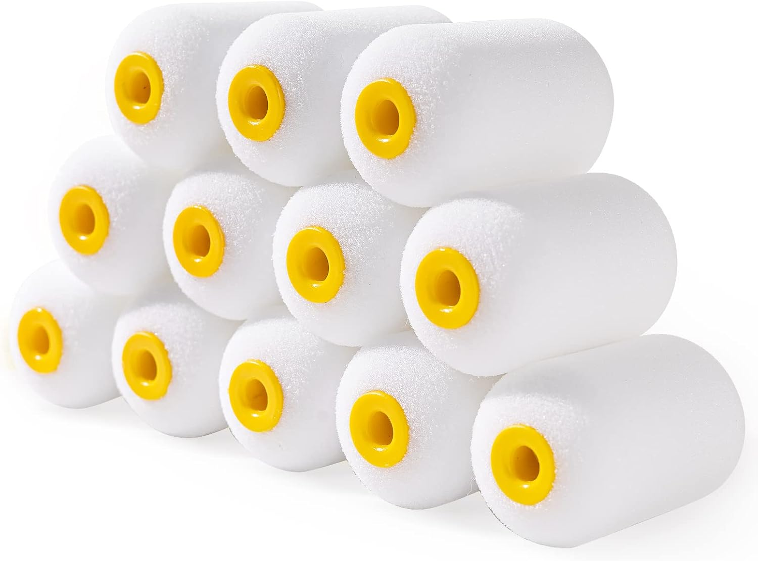 Mister Rui Foam Paint Roller, 12 Pack 2 Inch Paint Roller, Small Foam Paint Rollers, Mini Foam Paint Roller 2 Inch, Mini Rollers for Painting Small and Hard to Reach Spaces