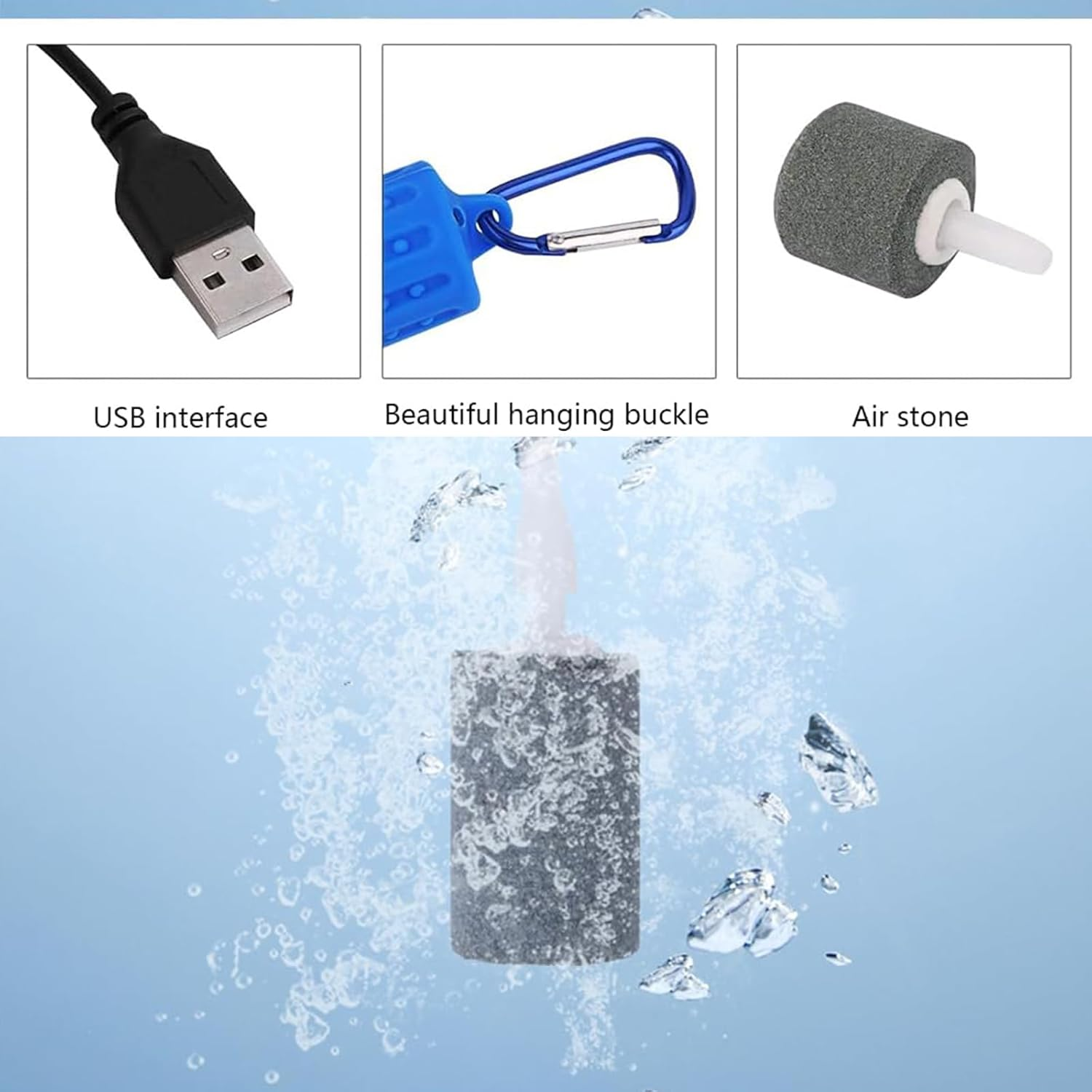 Slient Aquarium Air Pump,Fish Tank Air Pump, Small Silent Aquarium air Pump, ... - Picture 5 of 14