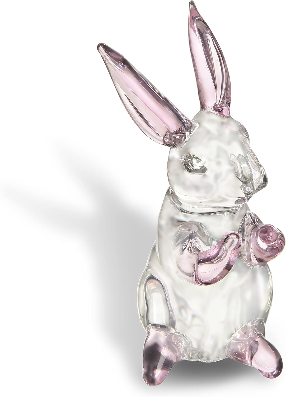 3.5Inch Crystal Rabbit Bunny Figurine Collectibles Spring Easter Bunny Decorations Glass Art Animal Paperweight Easter Home Decor Creative Gift