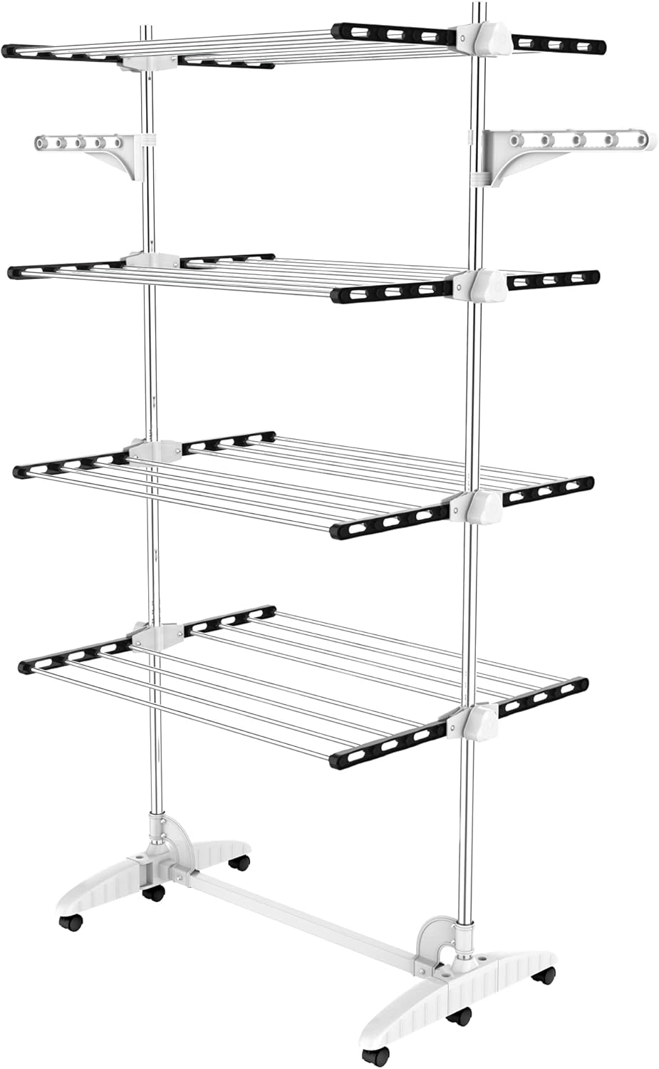 Todeco - Laundry Drying Rack, Clothes Airer - Material: Stainless Steel Tubes... - Picture 11 of 13