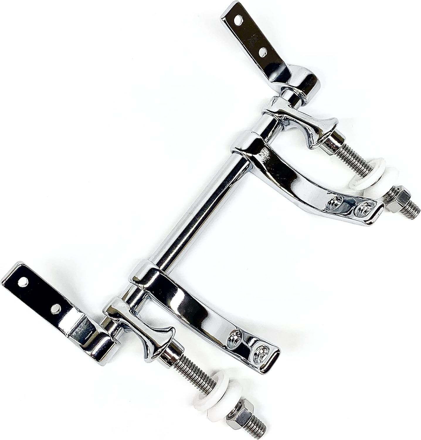Polished Chrome Plated Zinc Toilet Seat Hinge Hardware Kit Universal Fit
