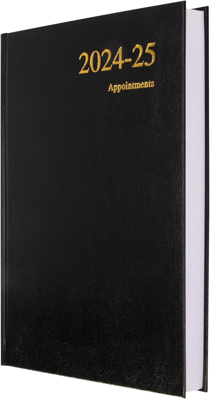Collins Essential A5 Academic Year 2024-25 Day a Page Diary - Black - Mid Year Academic Planner for Students and Teachers - ESSA51M.99-2425 - July 2024 to July 2025