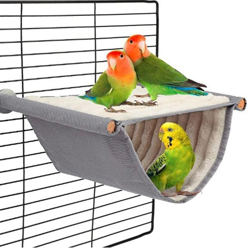 AIMALL Soft Plush Bird Nest Bed Double-Deck Hanging Hammock for Parrots and B... - Picture 10 of 12