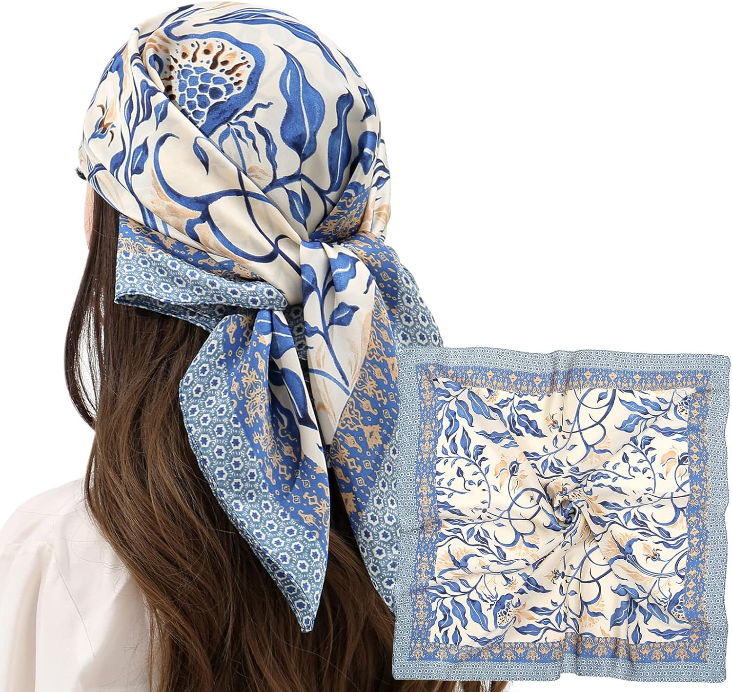 Satin Silk-Like Hair Scarf for Sleeping – 27.5