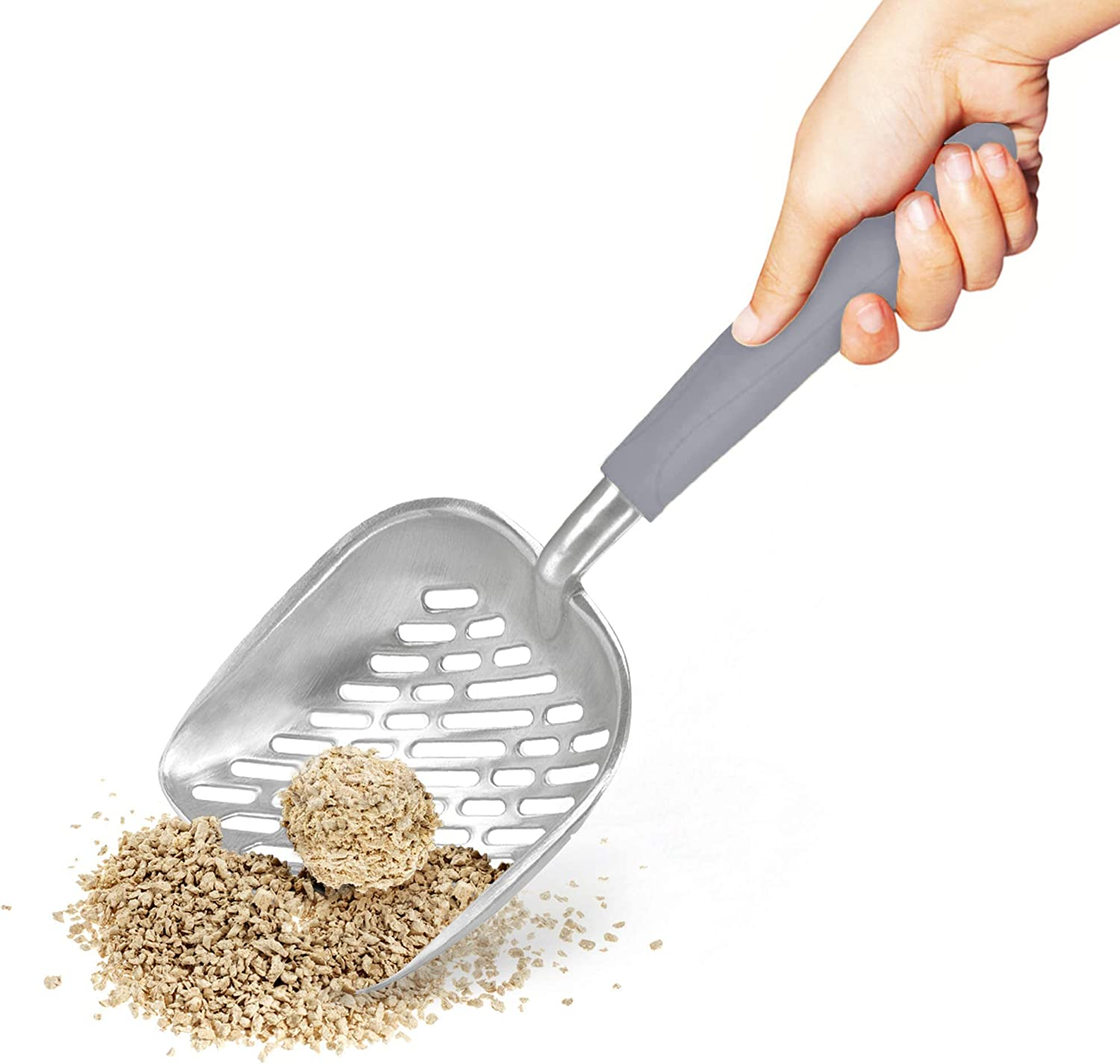 SunGrow Cat Litter Scoop - Premium Multicat Metal Sifter with Deep Shovel, No... - Picture 2 of 14